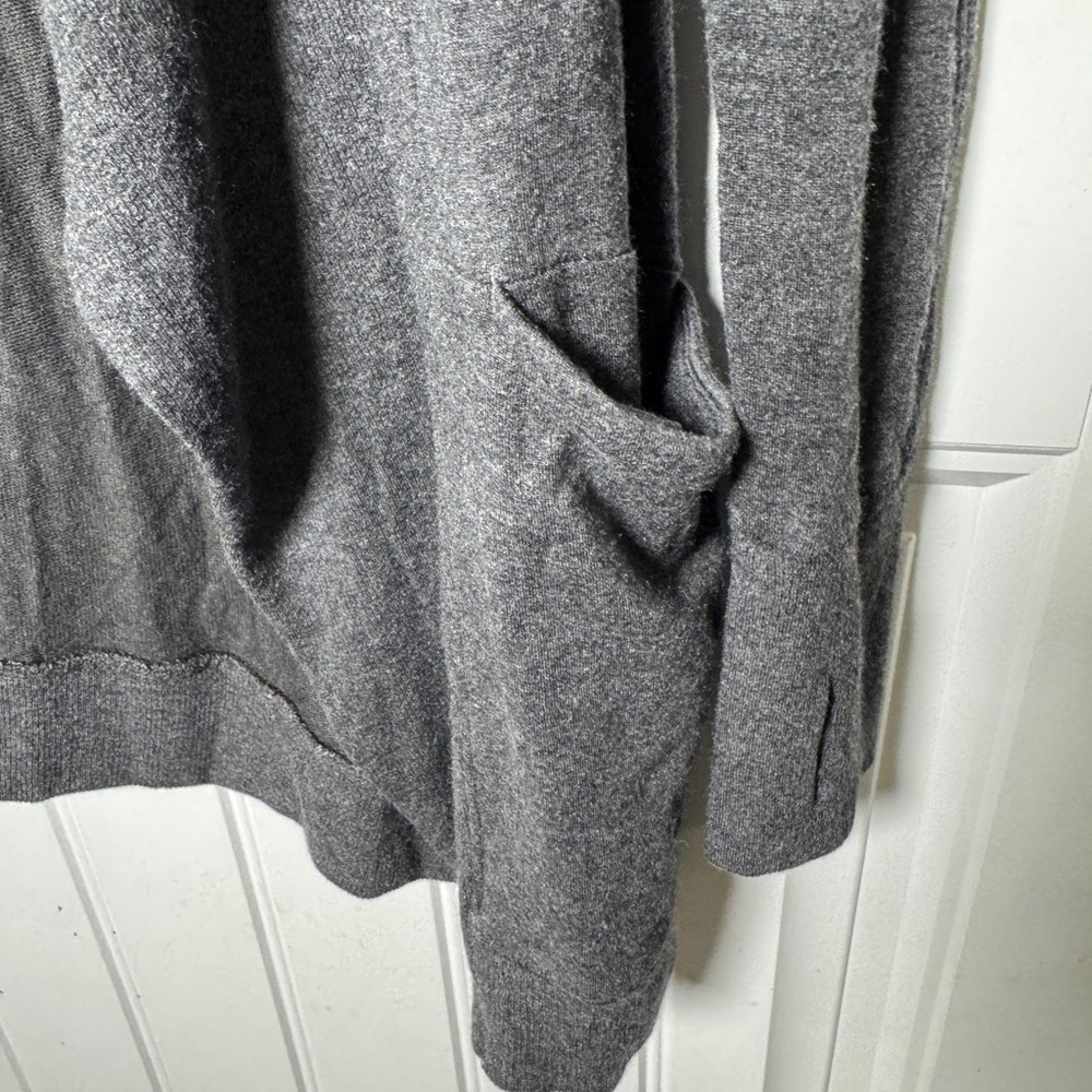Athleta Dark Gray Studio Wrap Cardigan - Picture 3 of 6